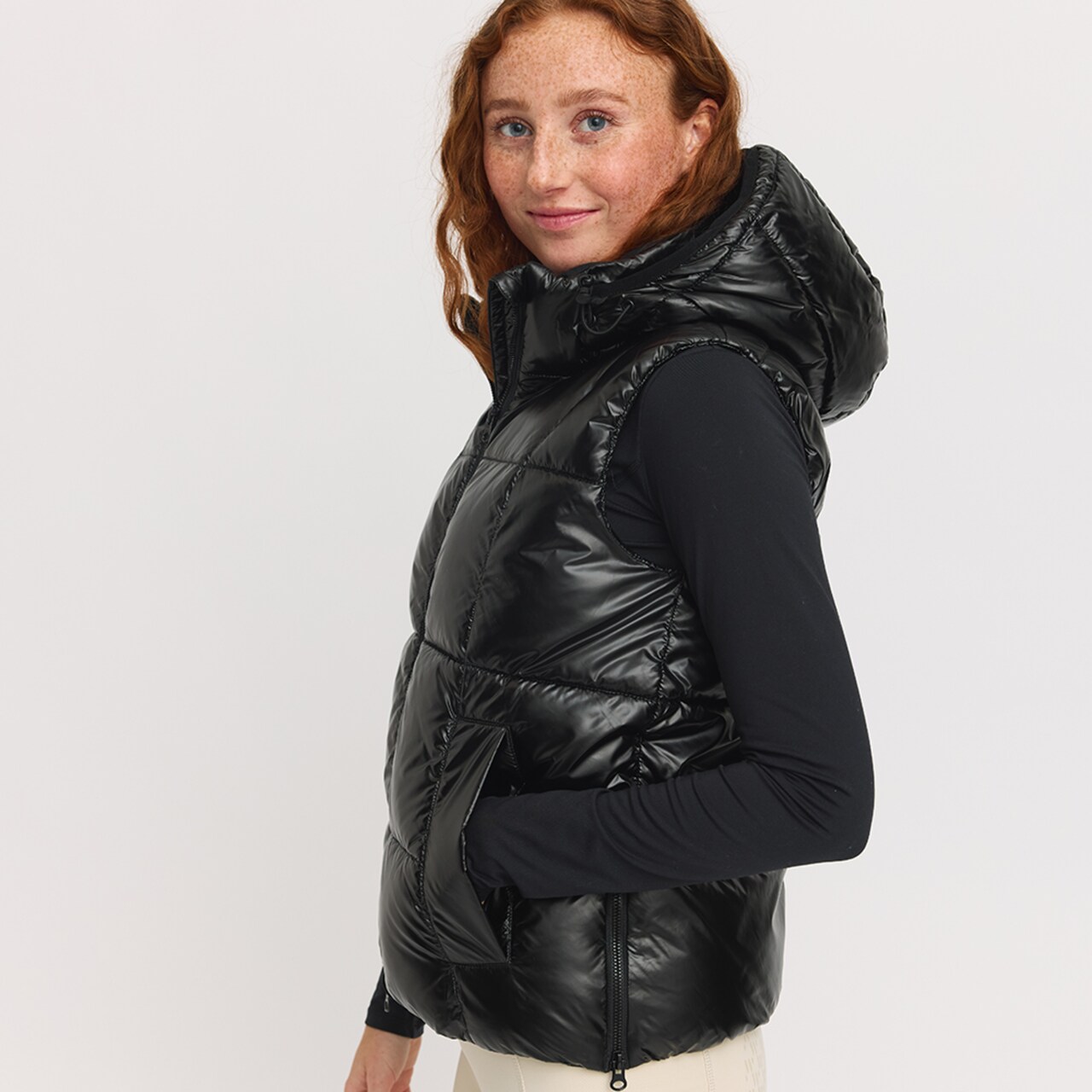 Жилет для верховой езды Mally puffer vest чёрный (111556-10-M, M)